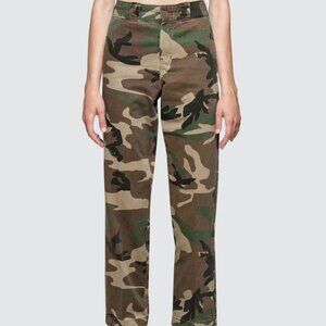 R13 Pants Size 27 Camo Cotton Distressed Retro Slouch DEAL *Please Read* $495
